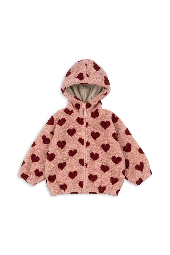 Παιδική μπλούζα Konges Sløjd JODY TEDDY HOODIE GRS χωρίς κουκούλα ροζ KS104068.9BYA