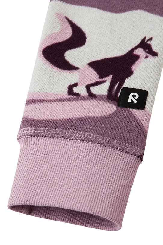 Reima bluza niemowlęca Ornament fioletowy 5200043A.9BYA