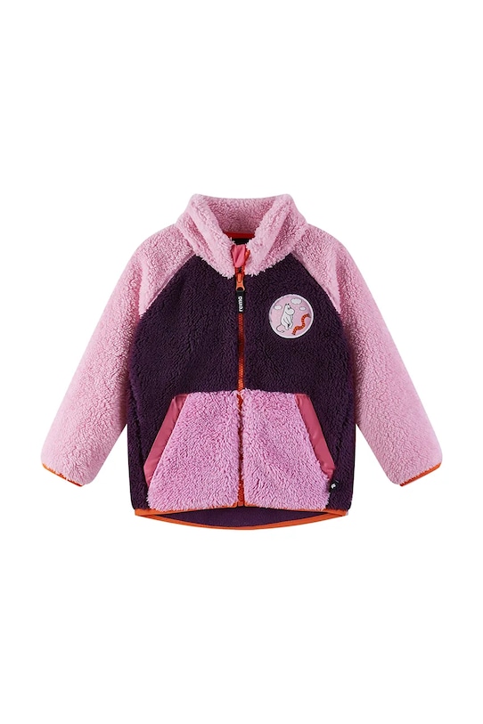 Дитяча флісова кофта Reima Moomin Kramgo без капюшона фіолетовий 5200079C.9BYA