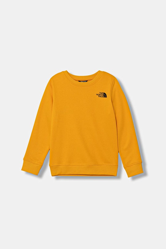 Παιδική μπλούζα The North Face TEEN BOX NSE REGULAR CREW στάμπα κίτρινο NF0A89H756P1