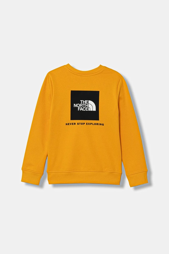 Παιδική μπλούζα The North Face TEEN BOX NSE REGULAR CREW NF0A89H756P1 κίτρινο AW25