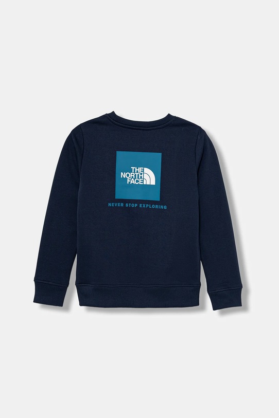 Παιδική μπλούζα The North Face TEEN BOX NSE REGULAR CREW στάμπα σκούρο μπλε NF0A89H7DIA1