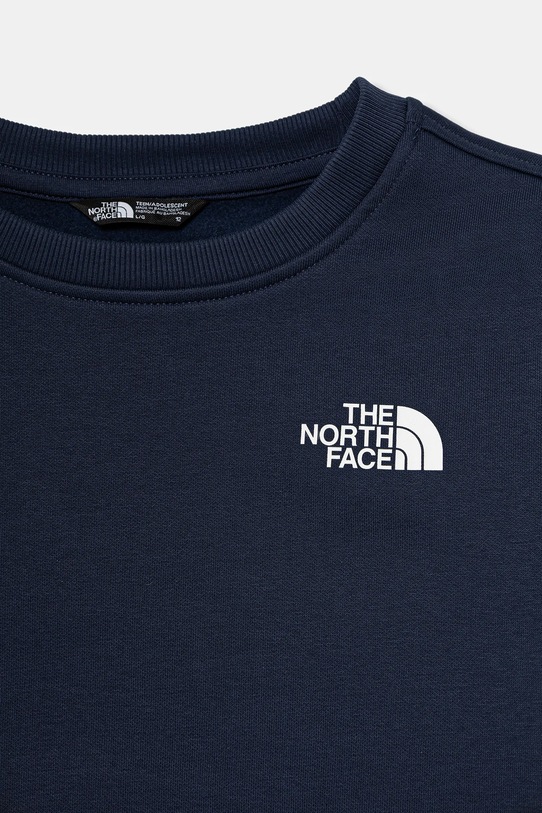 Băieți The North Face bluză copii TEEN BOX NSE REGULAR CREW NF0A89H7DIA1 bleumarin