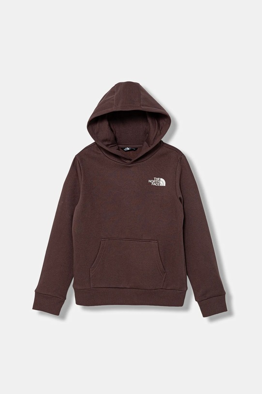 The North Face bluza dziecięca TEEN SIMPLE DOME HOODIE z kapturem fioletowy NF0A8AXVBQ71