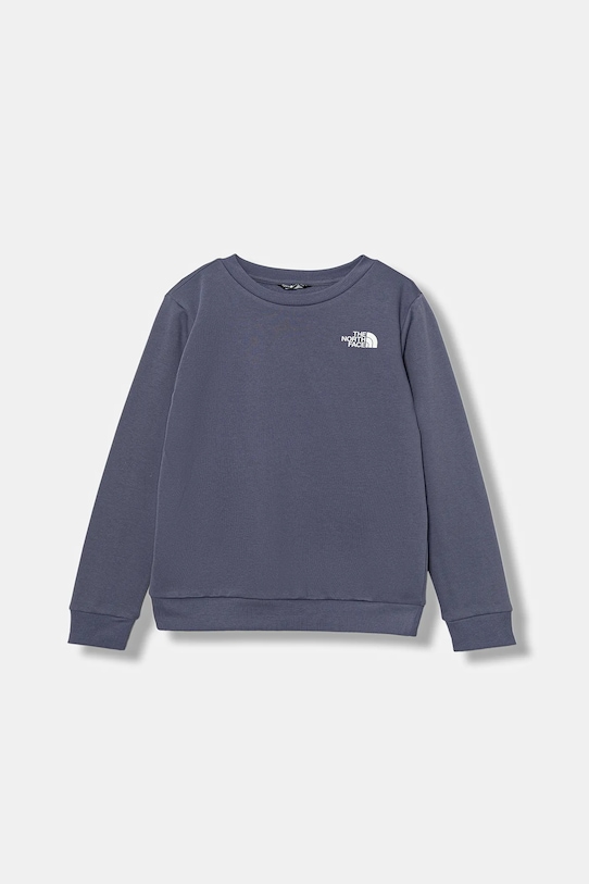 The North Face bluză copii TEEN SIMPLE DOME CREW print albastru NF0A8AXYBTR1