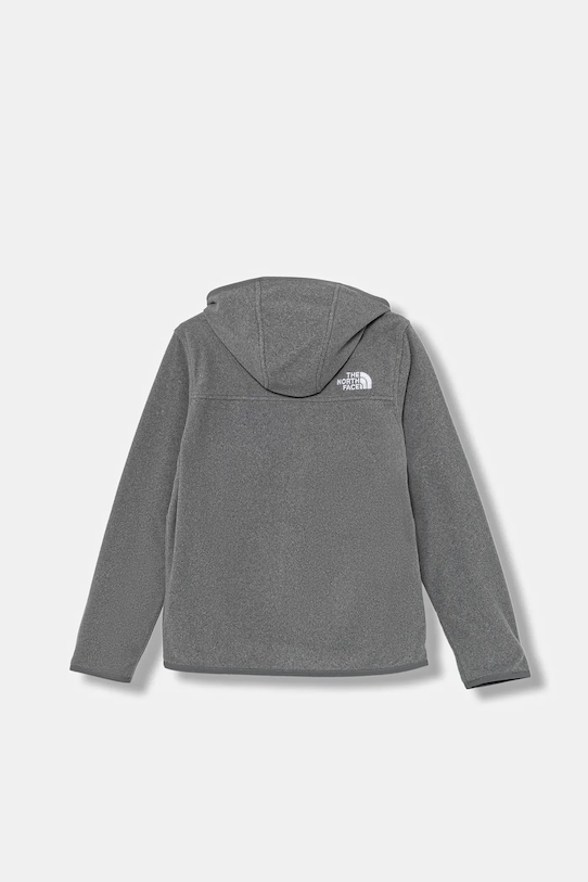 The North Face bluza dziecięca TEEN GLACIER FZ HOODIE NF0A8CVFCQI1 szary AW25