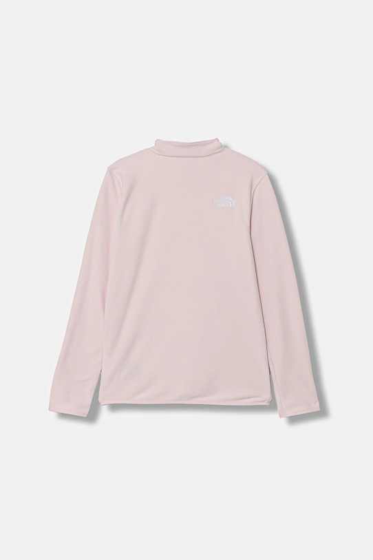 Βρεφική μπλούζα fleece The North Face TEEN GLACIER 1/4 ZIP PULLOVER NF0A8CVGBP61 ροζ AW25