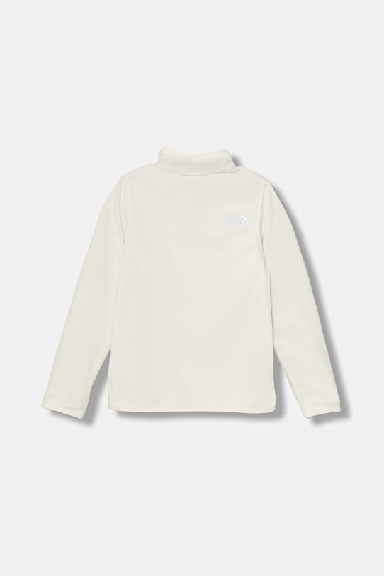 The North Face bluza dziecięca TEEN GLACIER 1/4 ZIP PULLOVER NF0A8CVGQLI1 beżowy AW25