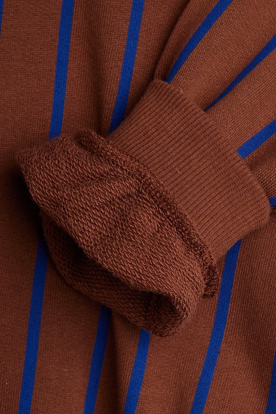 Mini Rodini bluza bawełniana dziecięca brązowy 25220142