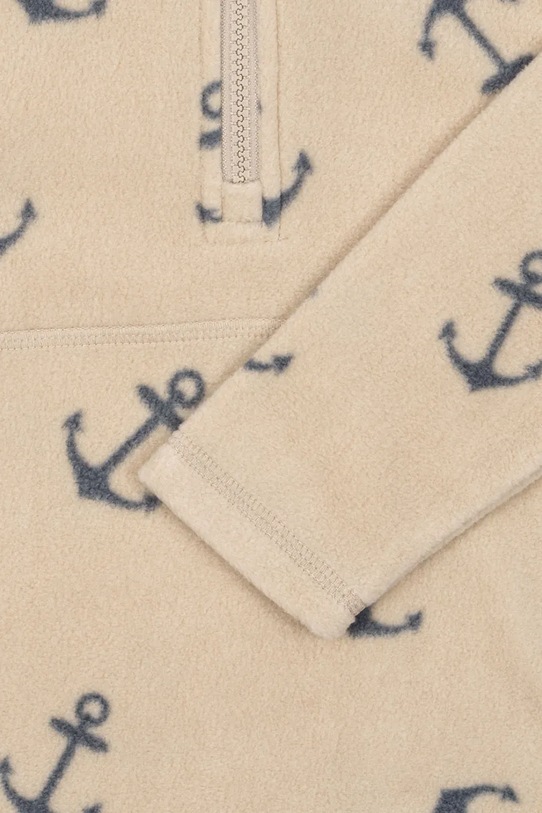 Дитяча кофта Konges Sløjd TAVI FLEECE SWEATSHIRT GRS KS103542.9BYA бежевий