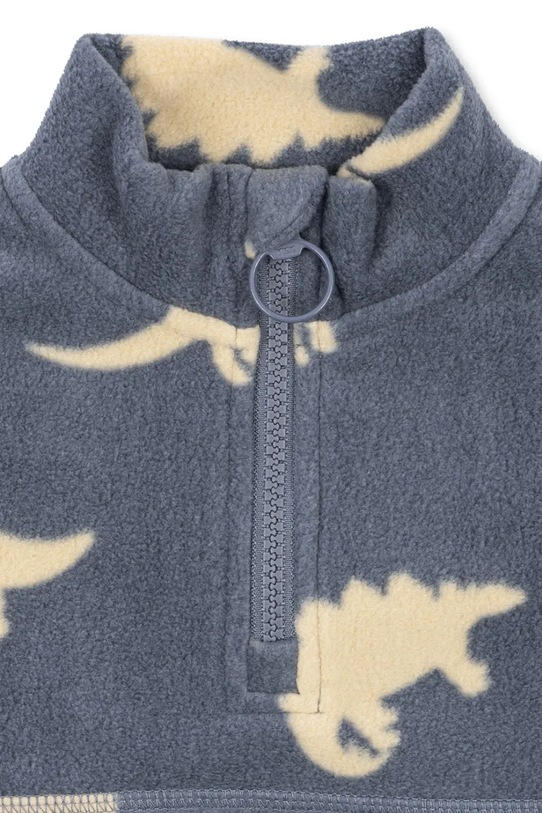 Chłopiec Konges Sløjd bluza dziecięca TAVI FLEECE SWEATSHIRT GRS KS103542.9BYA niebieski