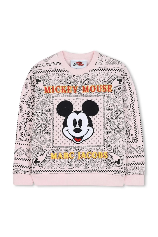 Detská bavlnená mikina Marc Jacobs W60575.86.108 ružová AW25