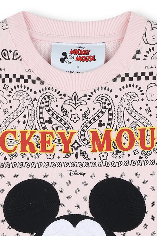 Detská bavlnená mikina Marc Jacobs ružová W60575.86.108