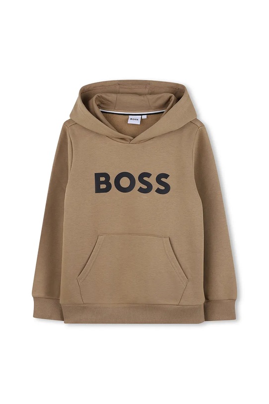 BOSS bluza dziecięca z kapturem brązowy J52351.162.174
