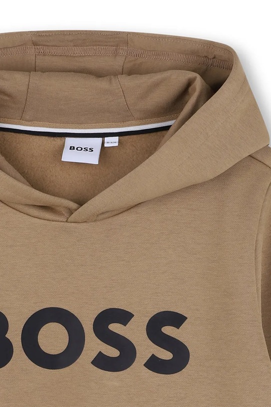 Chłopiec BOSS bluza dziecięca J52351.162.174 brązowy