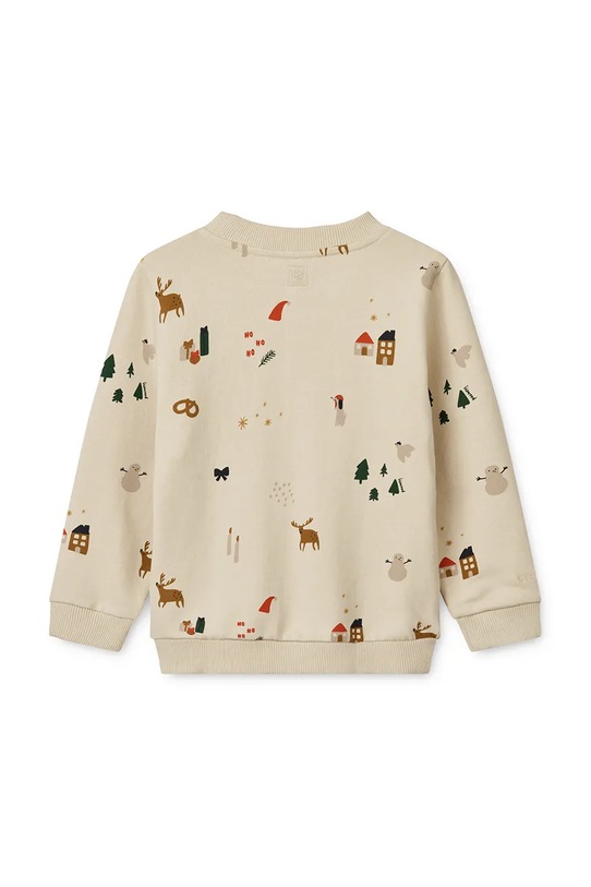 Liewood bluza bawełniana dziecięca Thora Printed Sweatshirt LW20357.9BYA beżowy AW25