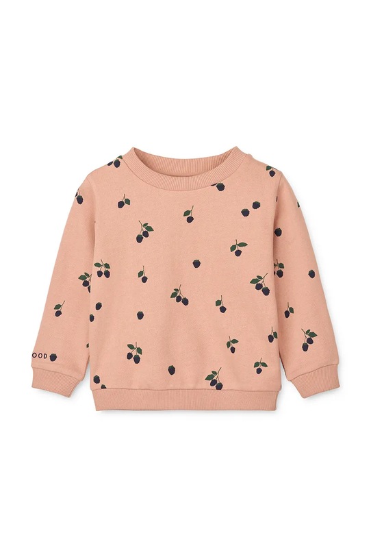 Liewood bluza bawełniana dziecięca Thora Printed Sweatshirt LW20357.9BYA pomarańczowy AW25
