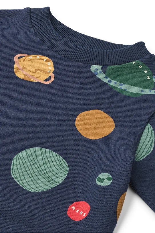 Chłopiec Liewood bluza bawełniana dziecięca Thora Printed Sweatshirt LW20357.9BYA granatowy