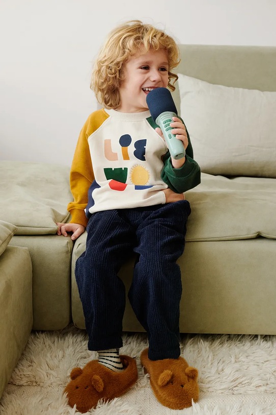 Liewood bluza bawełniana dziecięca Aude Placement Sweatshirt LW20358.9BYA