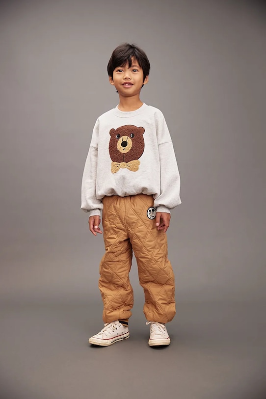 Mini Rodini bluza bawełniana dziecięca Bear 25720108