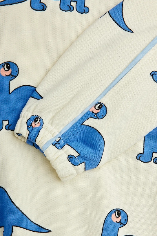 Момче Детски памучен суичър Mini Rodini Dino 25720114 бял