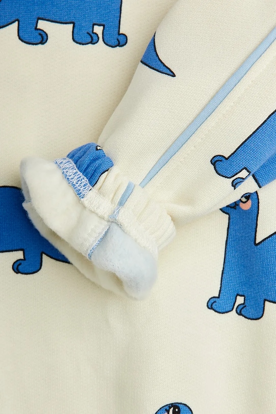 Детски памучен суичър Mini Rodini Dino бял 25720114