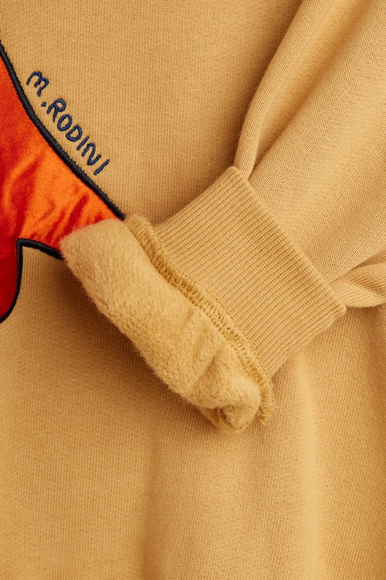 Παιδική βαμβακερή μπλούζα Mini Rodini Dino 25720133 πορτοκαλί