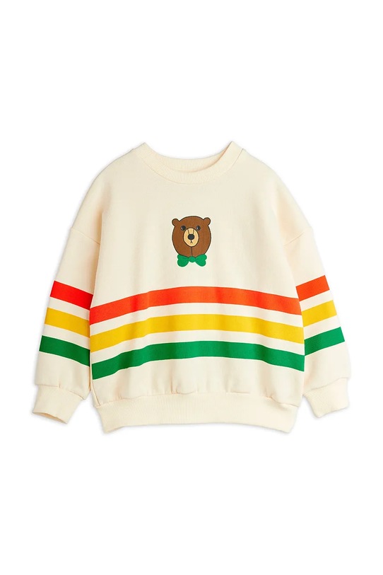 Mini Rodini bluza bawełniana dziecięca Bear nadruk beżowy 25720151