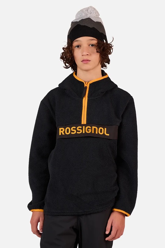 Rossignol bluza dziecięca ALLTRACK z kapturem czarny RLOYL02