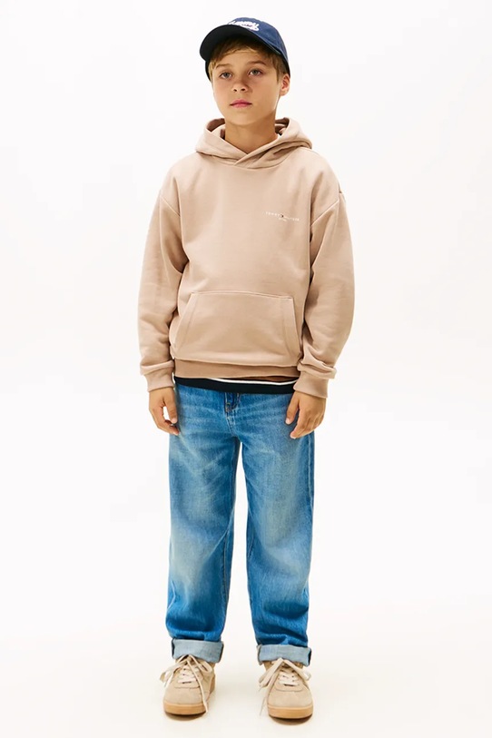 Дитяча кофта Tommy Hilfiger KS0KS00660.116.122.9BYA коричневий