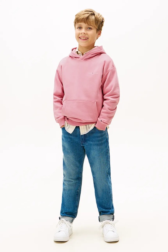 Дитяча кофта Tommy Hilfiger KS0KS00660.128.176.9BYA рожевий