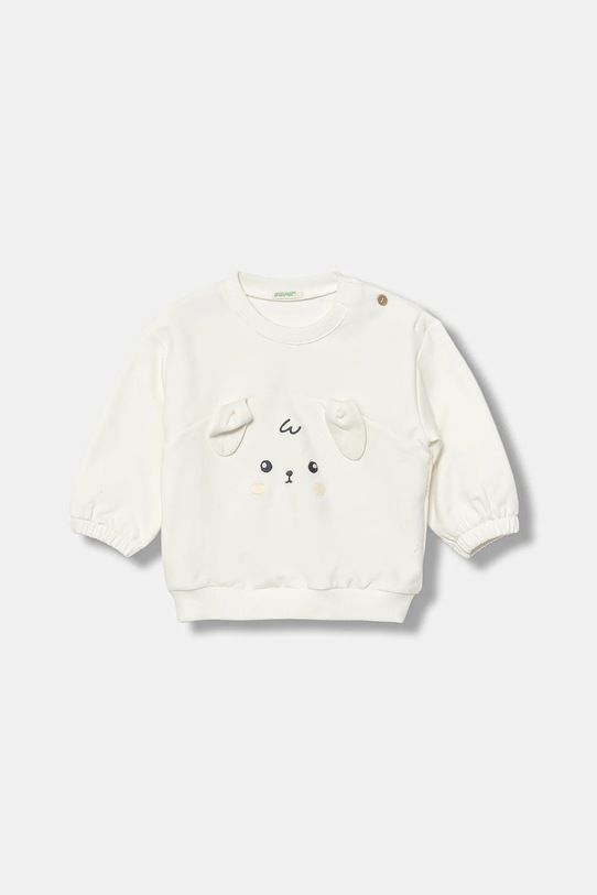 United Colors of Benetton bluza niemowlęca aplikacja beżowy 3MDSA1061.W.seasonal