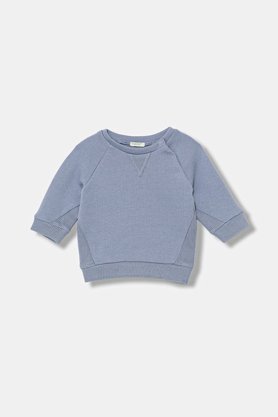 Bavlnená mikina pre bábätká United Colors of Benetton bavlna modrá 3ITEA106H.W.seasonal