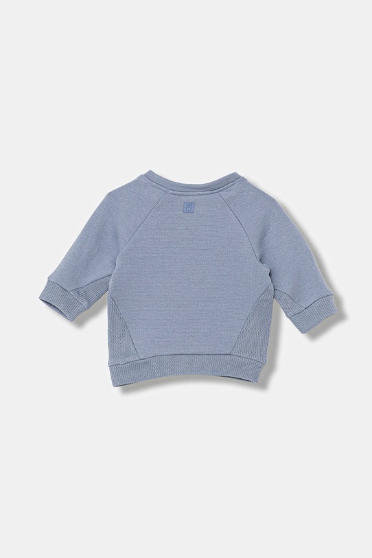 Bavlnená mikina pre bábätká United Colors of Benetton 3ITEA106H.W.seasonal modrá AW25