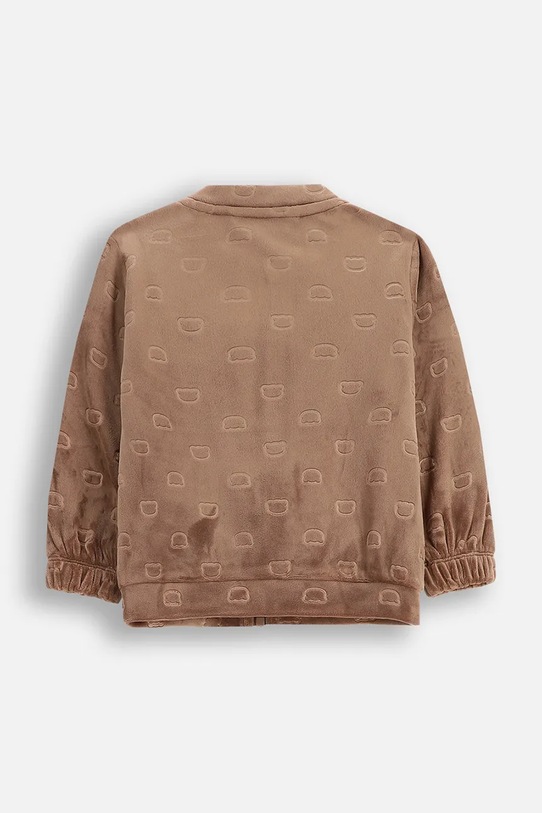 Coccodrillo bluza welurowa dziecięca ZC5132201FBN brązowy AW25