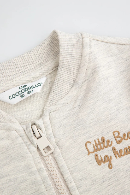 Chłopiec Coccodrillo bluza niemowlęca ZC5132202FBN szary