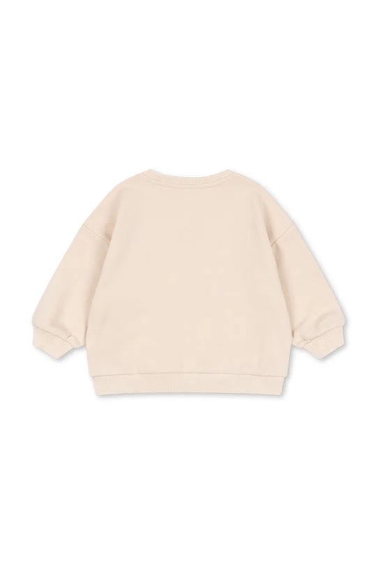 Chłopiec Konges Sløjd bluza bawełniana niemowlęca BELLI SWEAT SHIRT OCS KS105194.9BYA beżowy