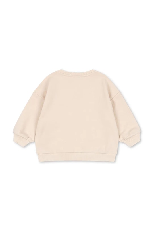 Chłopiec Konges Sløjd bluza bawełniana niemowlęca BELLI SWEAT SHIRT OCS KS105194.9BYA beżowy