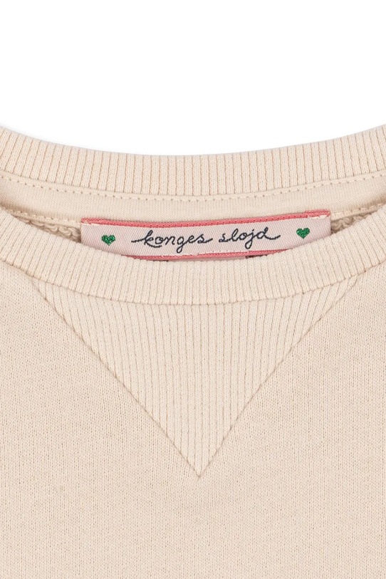 Konges Sløjd bluza bawełniana niemowlęca BELLI SWEAT SHIRT OCS KS105194.9BYA beżowy