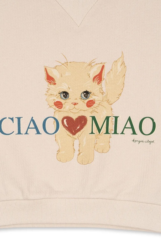 Konges Sløjd bluza bawełniana niemowlęca BELLI SWEAT SHIRT OCS KS105194.9BYA