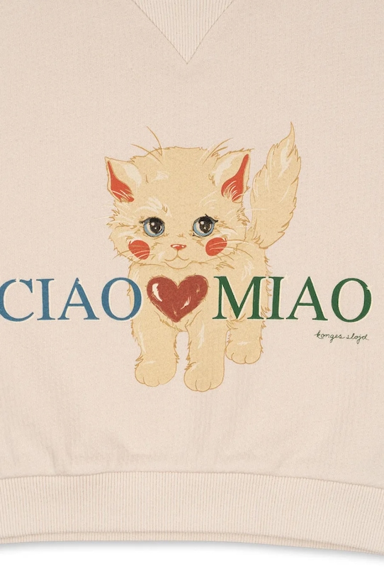 Konges Sløjd bluza bawełniana niemowlęca BELLI SWEAT SHIRT OCS KS105194.9BYA