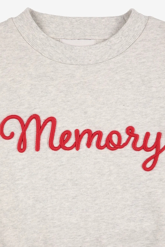 Bobo Choses bluza bawełniana dziecięca Memory szary 225BC005