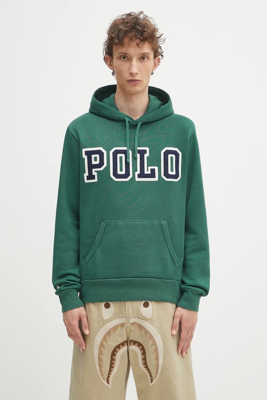 Mikina Polo Ralph Lauren Pohoodm2 Long Sleeve s kapucňou zelená 710972664