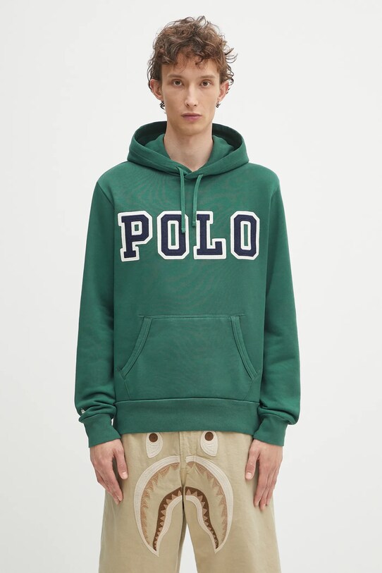 Polo Ralph Lauren bluza Pohoodm2 Long Sleeve z kapturem zielony 710972664