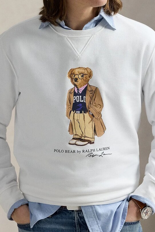 Dukserica Polo Ralph Lauren Lscnm4 Long Sleeve bijela 710973161