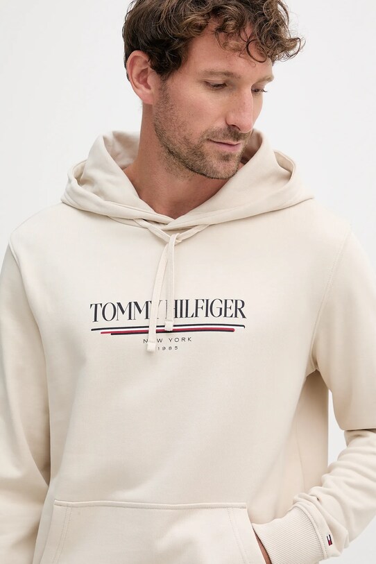Odzież Tommy Hilfiger bluza bawełniana MW0MW40534 beżowy