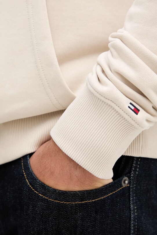 Tommy Hilfiger bluza bawełniana beżowy MW0MW40534