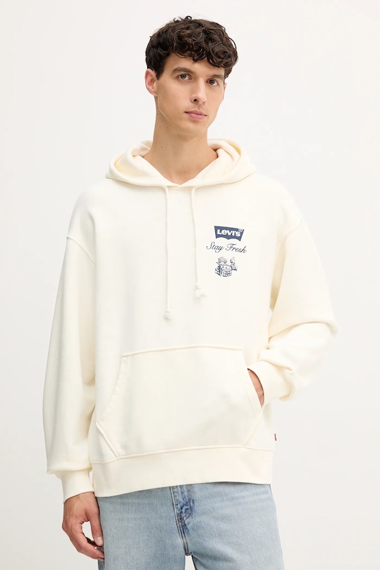 Levi's hanorac de bumbac print bej A2639