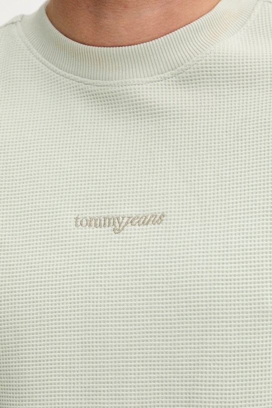 Tommy Jeans hanorac de bumbac DM0DM21622 verde
