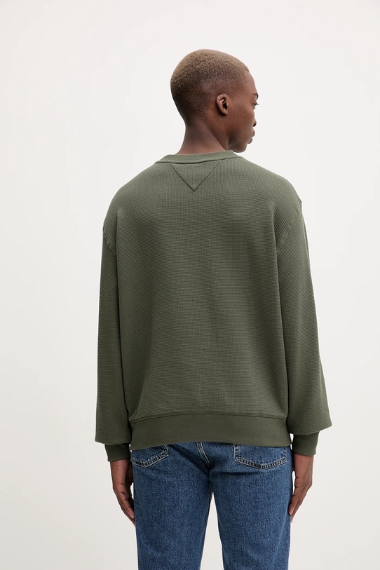 Îmbrăcăminte Tommy Jeans hanorac de bumbac DM0DM21622 verde